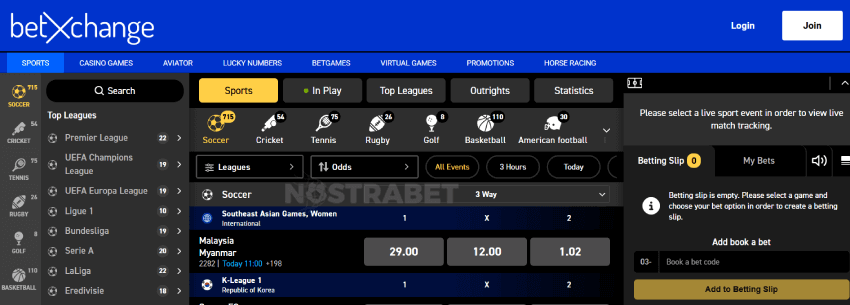 BetXchange sportsbook