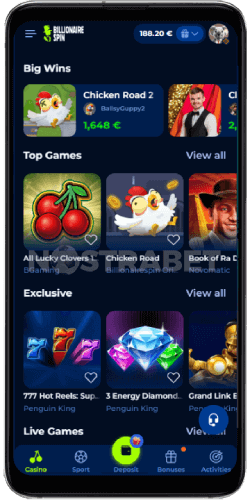 billionairespin mobile