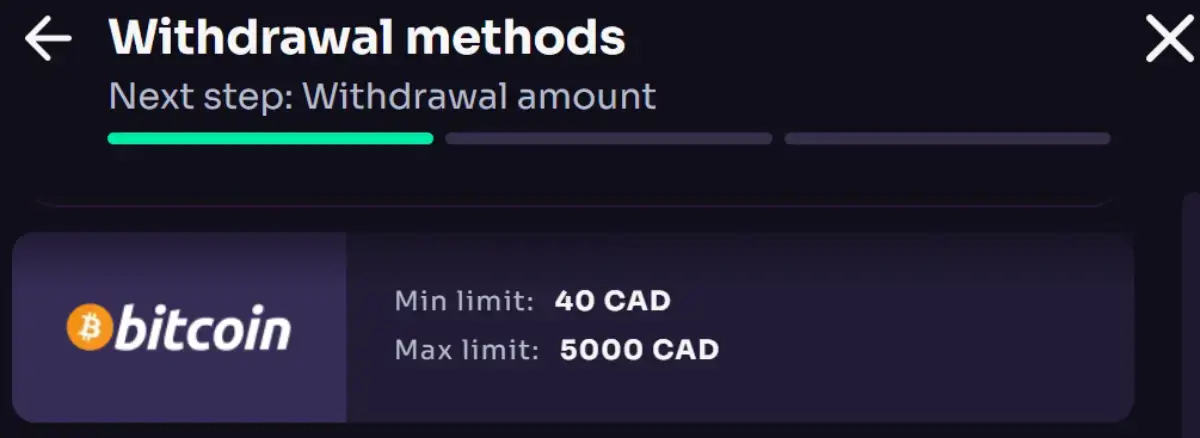 Bitcoin casino withdrawals
