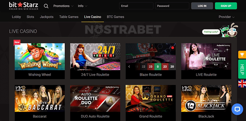 BitStarz Casino Live Dealer Games