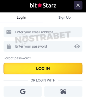 Bitstarz mobile login