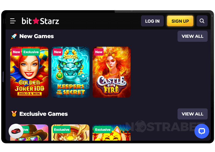 Bitstarz casino mobile version on tablet