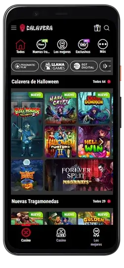 aplicación móvil de casino calavera