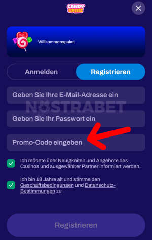 Candyspinz Bonuscode eingeben