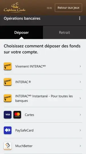 Captain Cooks dépôt mobile