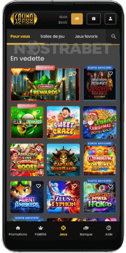 Casino Action version mobile