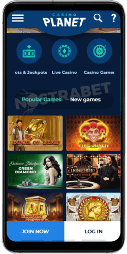 Casino Planet Mobile Version