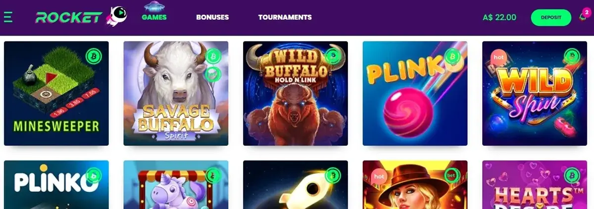 casino rocket homepage