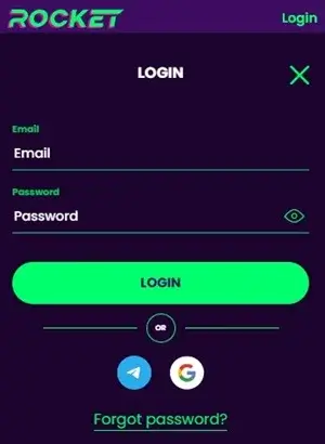 casino rocket login