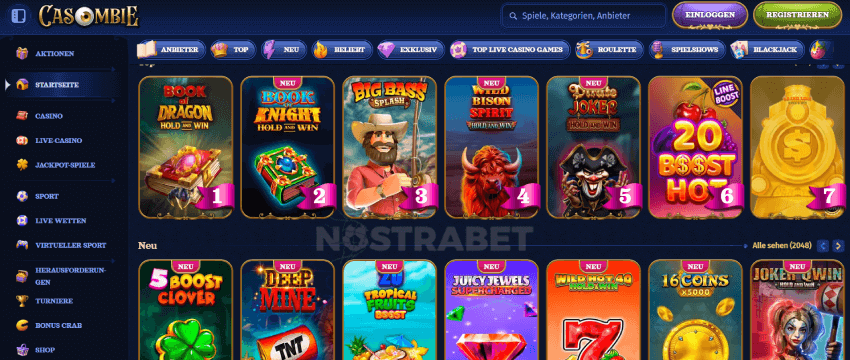 Casombie Casino-Spiele