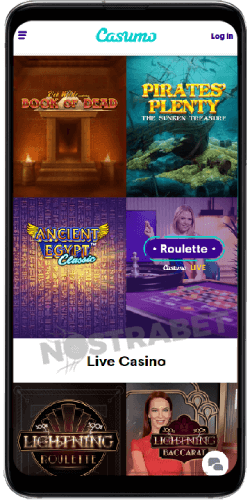 Casumo mobile casino app