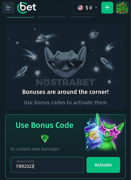 Cbet bonus code