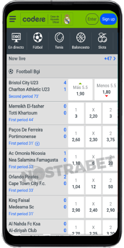 codere mobile app sports