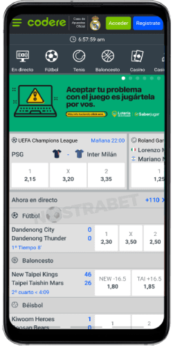 Codere version movil