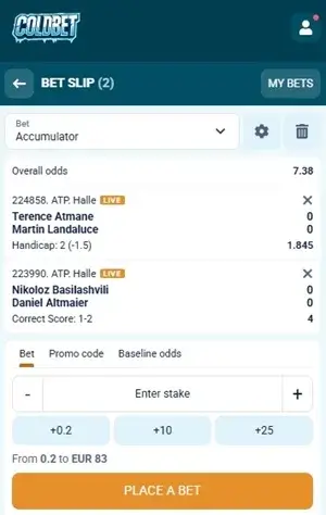coldbet bet slip
