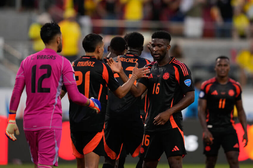 Jogadores da seleção Colombiana