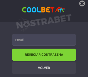 Coolbet restablecer contraseña movil