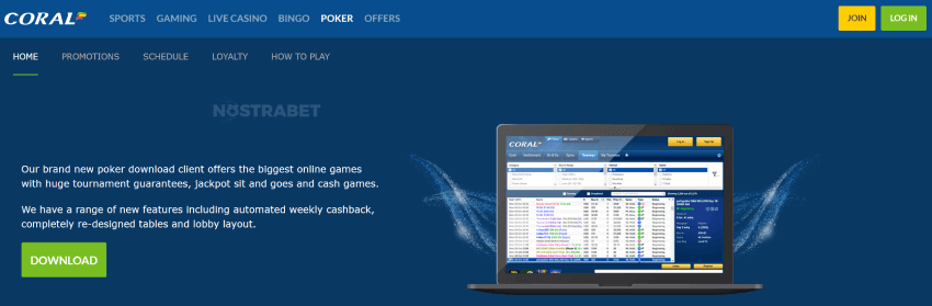coral poker homepage