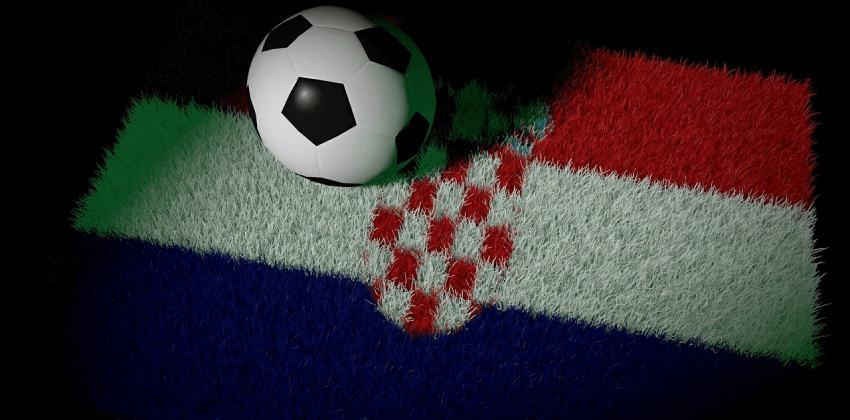 croatia football flag ball