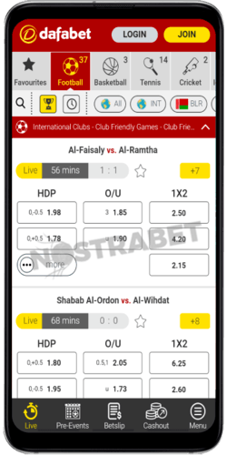 dafabet mobile app for android and ios
