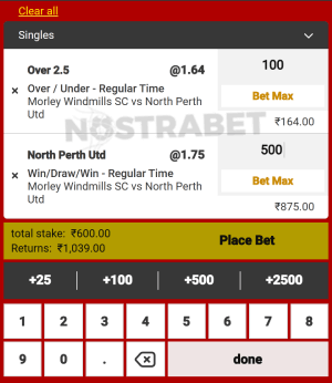 Dafabet mobile betslip