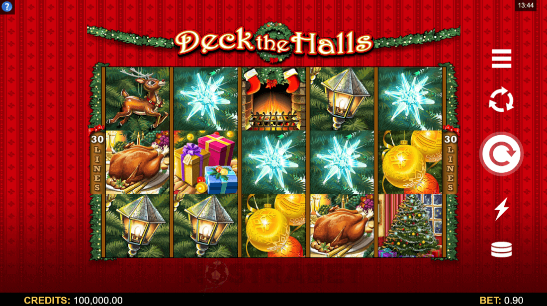 deck the halls slot gameplay