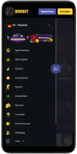 Donbet Spieloptionen