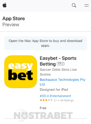 easybet ios download