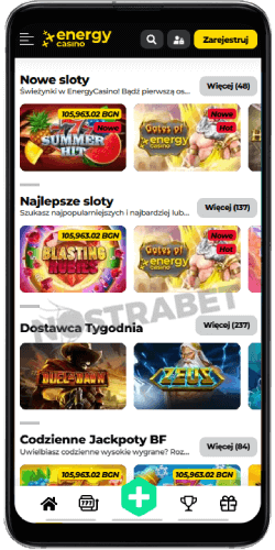 Wersja mobilna EnergyCasino