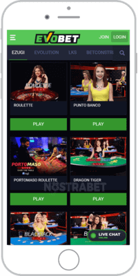 evobet ios app live casino