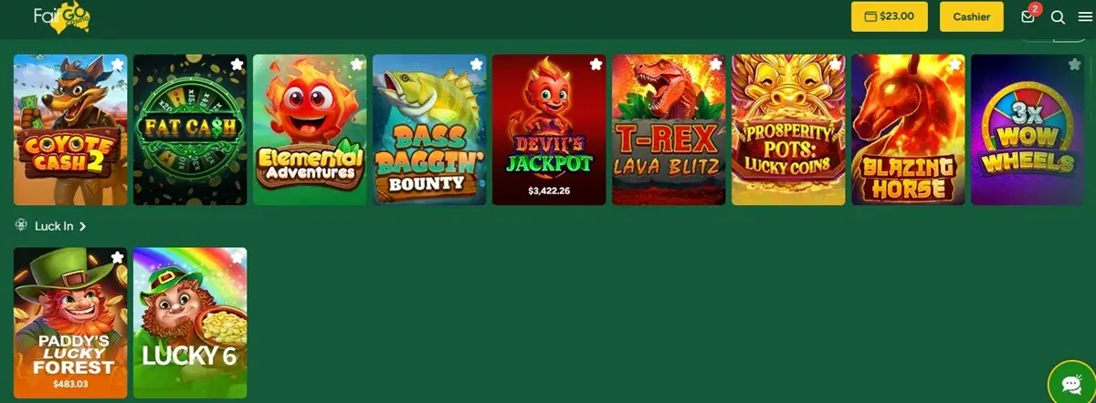 fairgo casino games