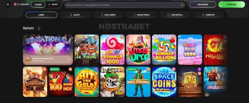 Flagman Casino-Spiele