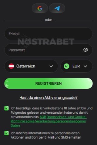 Flaggenmann-Registrierung