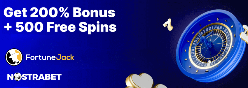 FortuneJack 2000onus and 500 Free spins