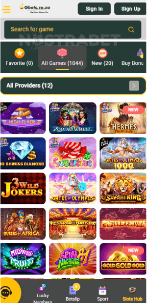 gbets casino games