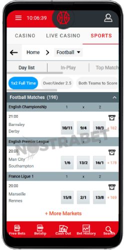 GentingBet Football on Android