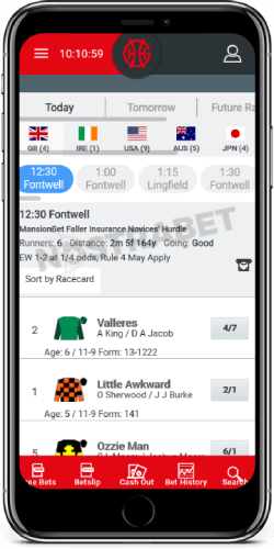 GentingBet Horse Racing on iOS
