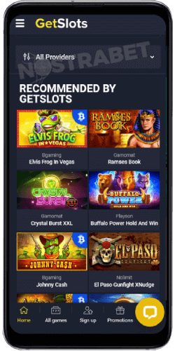 GetSlots Casino Mobile Version