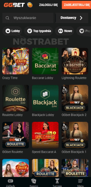 kasyno na żywo ggbet