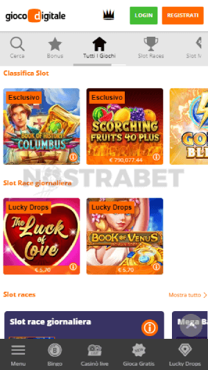 Gioco digitale giochi da casinò