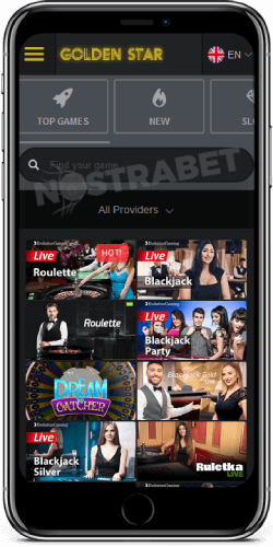Golden Star mobile live casino