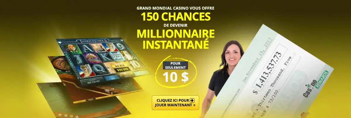 Grand Mondial bonus de bienvenue