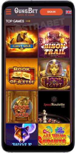 Gunsbet Mobile Casino for Android