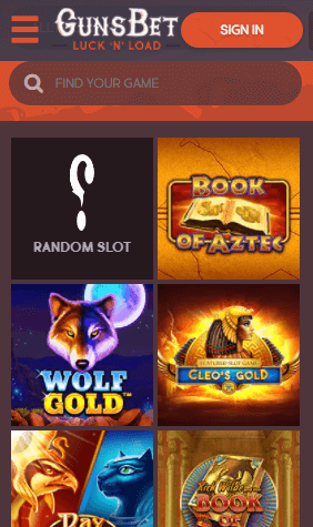 Gunsbet Casino Review for Canadian Players