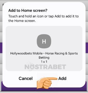 hollywoodbets add to home screen