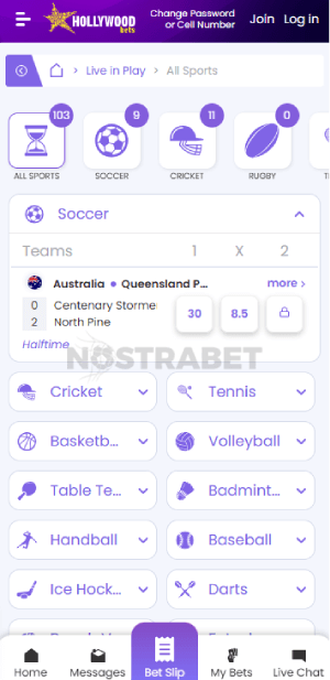 hollywoodbets live betting south africa