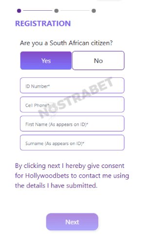 holywoodbets how to sign up