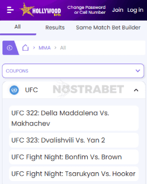 Hollywoodbets UFC