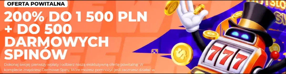bonus powitalny w kasynie Hotslots
