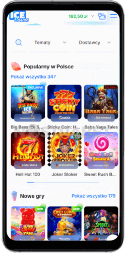 Ice Casino aplikacja